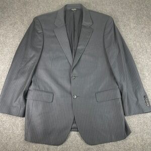 JOS. A. Bank Blazer Size 43R Gray Signature Collection Pinstripe 100% Wool Men's